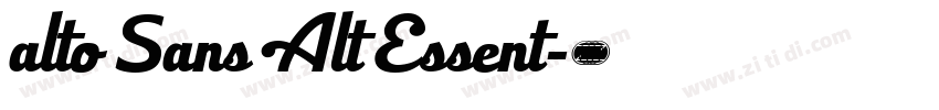 alto Sans Alt Essent字体转换